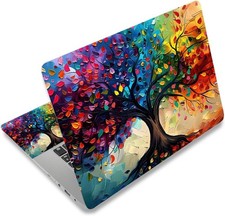 12.1-15.6 Inch Laptop Skin Decal, Waterproof Art Decal Protector in Colorful Tre