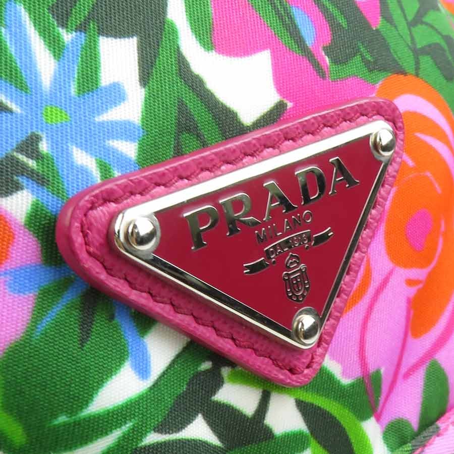 Auth PRADA Backpack Multicolor Nylon/Silvertone -… - image 13