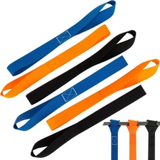 6 Pack Heavy Duty Soft Loop Tie Down Straps for Motorcycle ATV UTV Kayak Boat