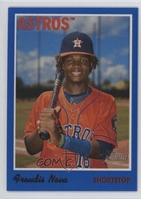 2019 Topps Heritage Minor League Edition Blue 44/99 Freudis Nova #65 0t2