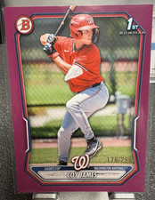 2026 Bowman Coy James 1st Bowman Purple Paper Parallel /299 #BP-33 Nationals