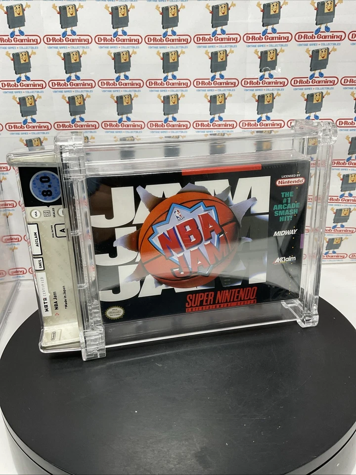 NBA Jam Super SNES Sealed VGA WATA Nintendo Made in Japan 1st Print Black Label - Image 3 of 4