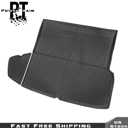 Pour Tesla Model S 2021 2022 23-2025 Tapis de Sol Tous Temps Doublures Set Complet Noir - Photo 21/24