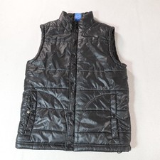 Adidas Vest Mens Small Black Quilted Puffer Insulated Outdoor Sports Pockets Top