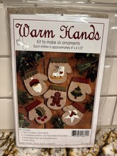 Warm Hands Ornament Kit, To Make 6 Felt Ornaments