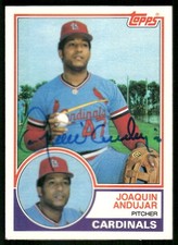 1983 Topps #228 Joaquin Andujar In Person Signed Auto 072994