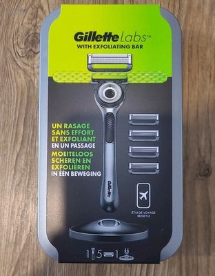 Gillette Labs Razor with Exfoliating Bar mit 5 Ersatzklingen + Reiseetui