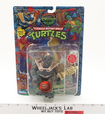 Gatekeeper Rocksteady Warriors of the Forgotten Sewer Turtles 1994 TMNT NEW MOSC