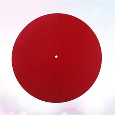 Red Wool Record Mat Platter Pad Anti Static Anti Shake Turntable Pad for Vinyl