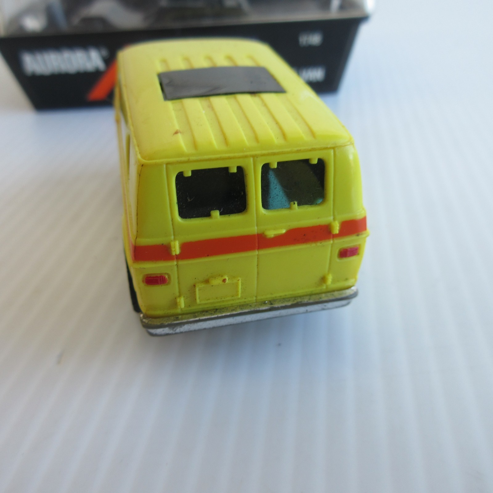 AURORA / AFX DODGE STREET VAN SLOT CAR 1970s IN YELLOW cube 1748 thumbnail 5