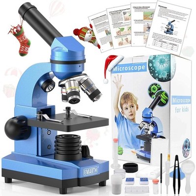 Wissenschaft Mikroskop für Kinder Anfänger Kinder Schüler, 40X-1000X Compound