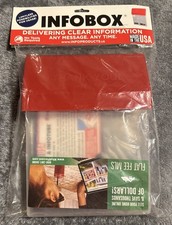 INFOBOX Real Estate Outdoor Paper Flyer Holder 200 Sheet Capacity NEW SEALED 