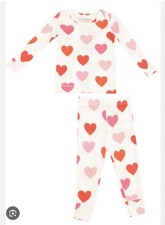 New Angel Dear 18-24 Mo Big Hearts Loungewear Pajama Set