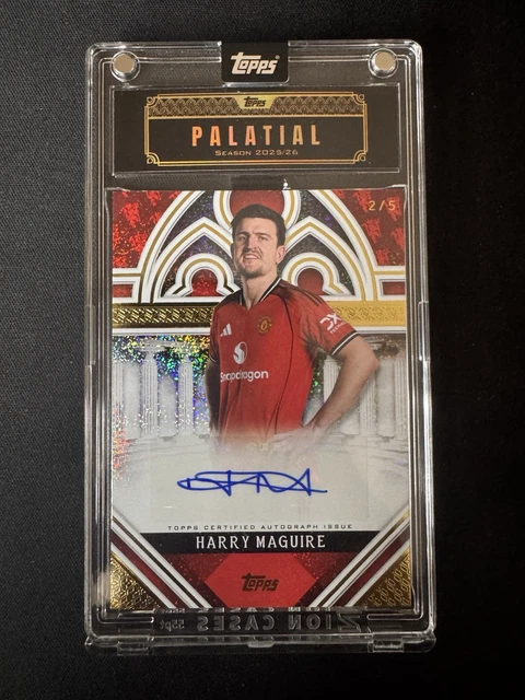 Topps Palatial Harry Maguire /5 Auto - Manchester United Red Devil Variation