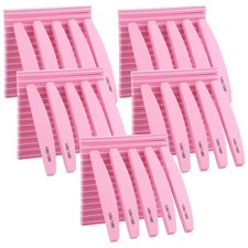 100 Pack Nail Buffers 100/180 Grit Heavy Duty Nail Files for Women Washable D...