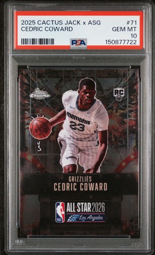 2025 Topps Cedric Coward Base (PSA 10)