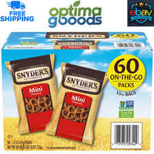 Snyders Mini Pretzels, 1.5 oz., 60 Pack   Cru...