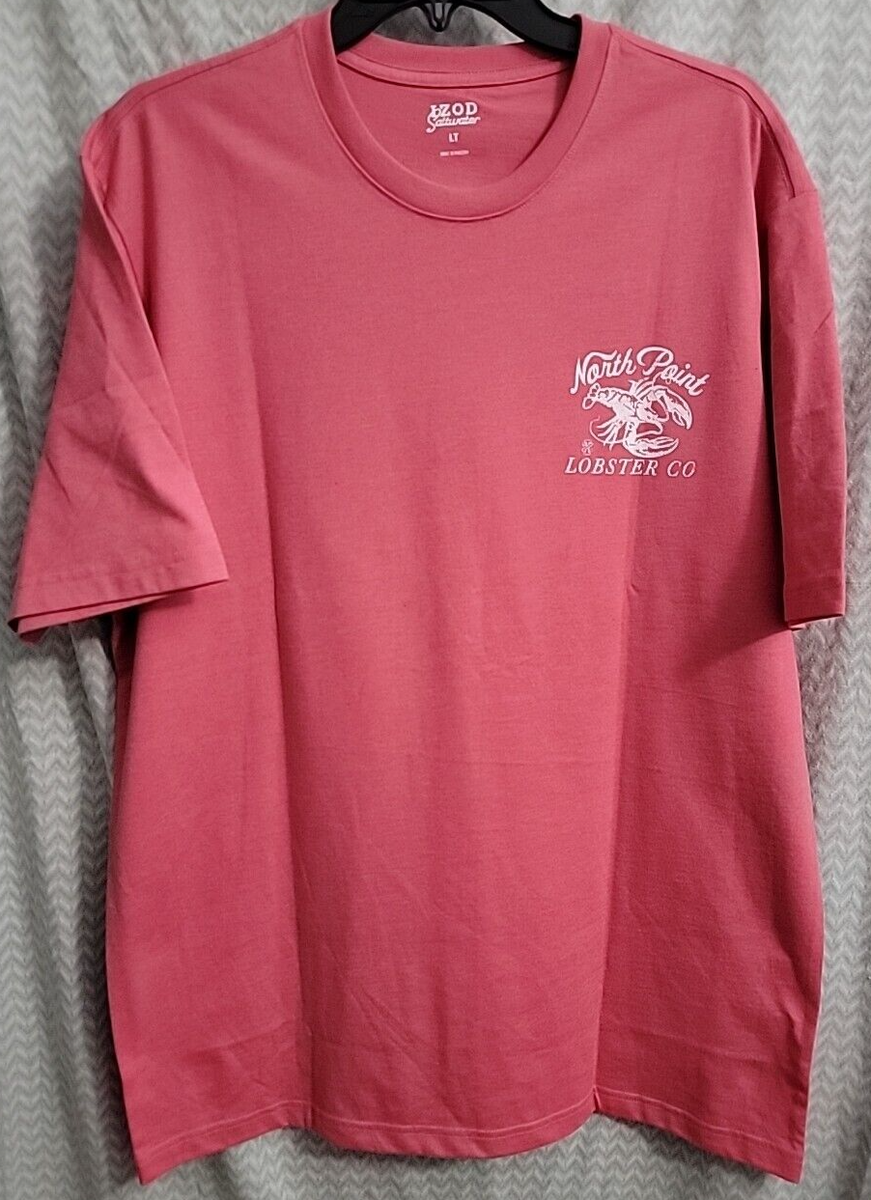 IZOD Saltwater North Point Lobster Co Men's Size LT T-shirt