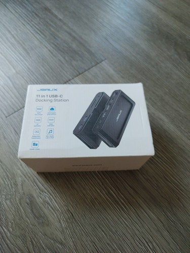 JSAUX Docking Station 11 in 1 with RJ 45 Gigabit 4K 120Hz HDMI & DP 100W USB
