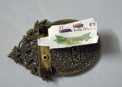 Brooch Lovely Jewelry Michal NEGRIN Crystal flowers Made in Israel #4 - Picture 5 of 5