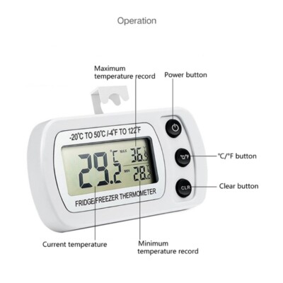 IPX3 Waterproof Refrigerator Fridge Digital Freezer Room