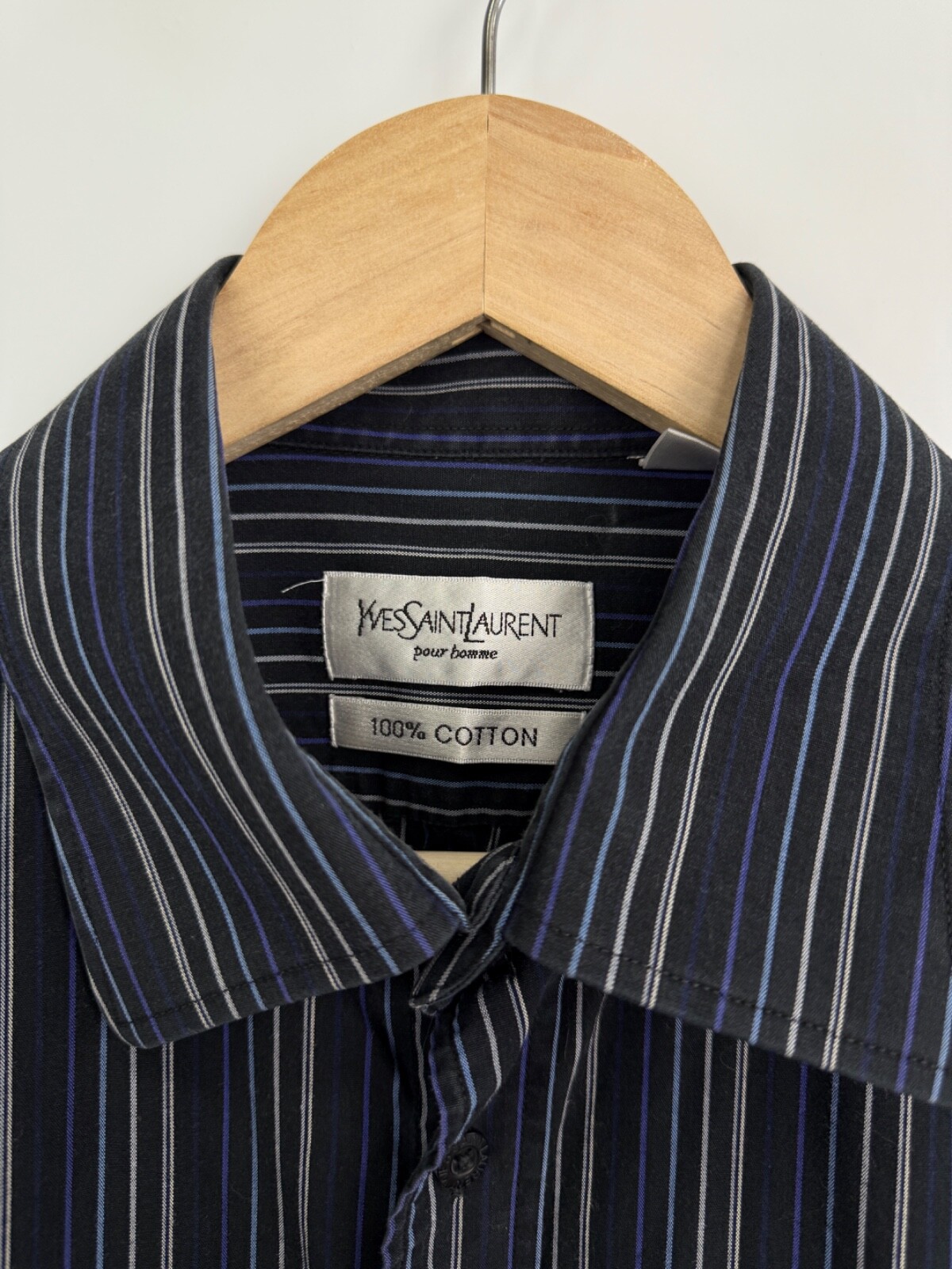 Camicia Yves Saint Laurent YSL vintage anni 90 rara retrò Y2K Hype taglia XL colore nero