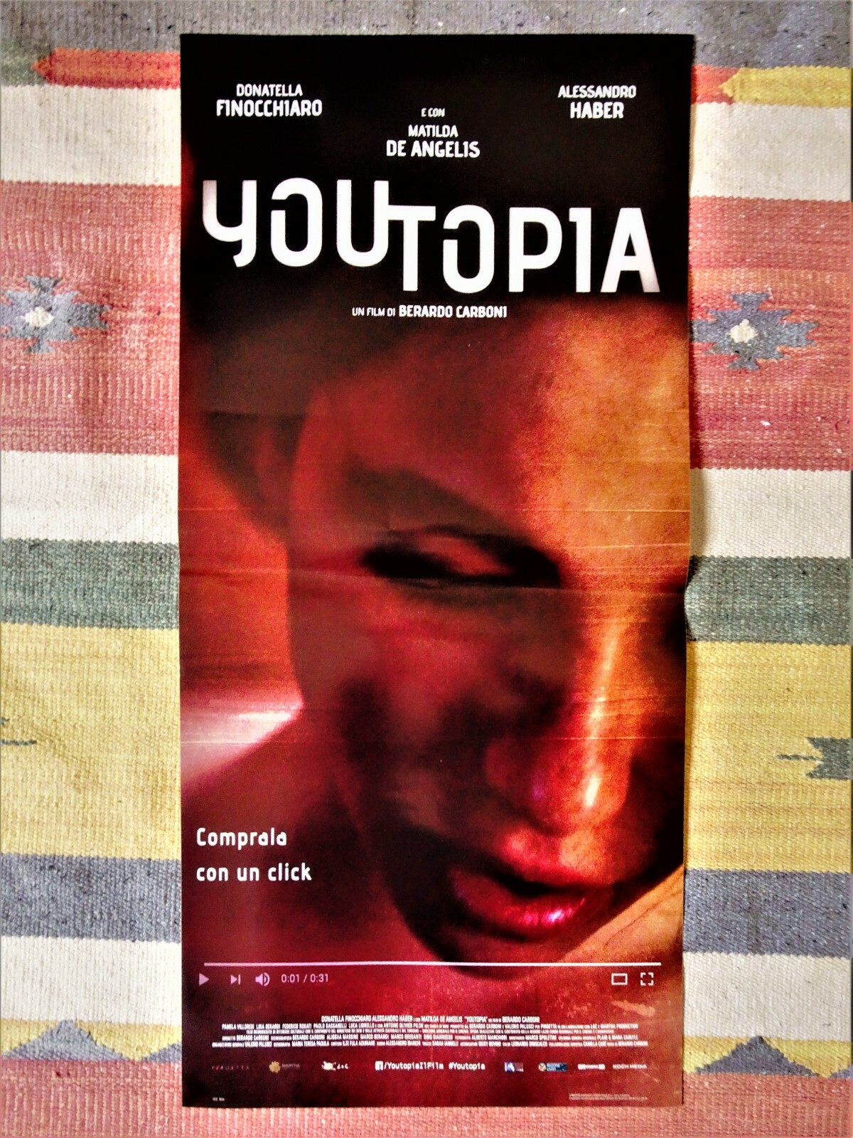 Locandina originale film Youtopia (2018) - Regia di Berardo Carboni