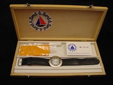 Wristwatch Bord a' Bord Uni-Sex Bronze Genuine Leather NOS 1980s France