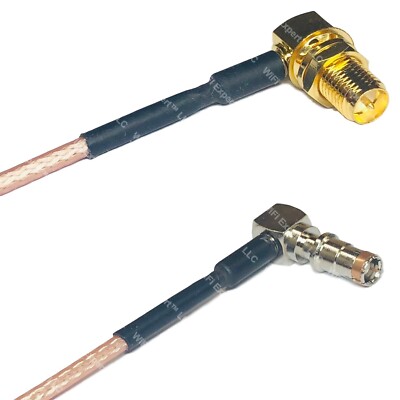 RG316 RP-SMA FEMALE ANGLE to Fakra Female Angle RF Cable Rapid-SHIP LOT