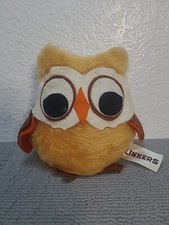 Vintage 1975 Russ Berrie  Co., Inc. Owl Plush Blinkers Weighted Made in the USA