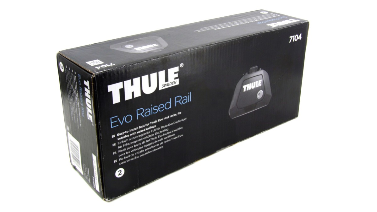 Thule Evo Raised Rail Roof Rack 710400 4X Foot Set Load