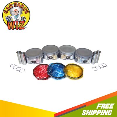Engine Piston and Ring Kit Fits 06-09 Mazda 3 6 CX-7 2.3L 16V DOHC MZR