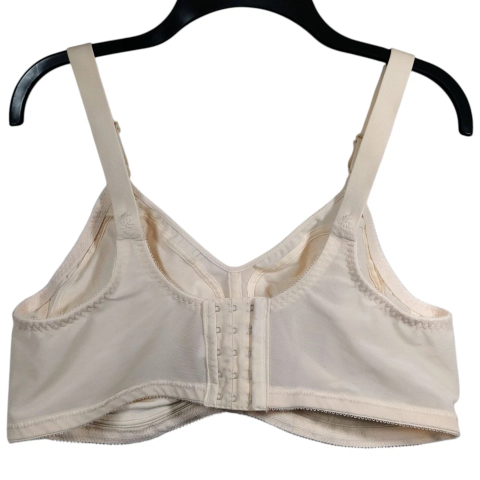 Just My Size Full Coverage Wireless Bra Nylon Cotton Wide Back Size 44D - Image 3 of 4