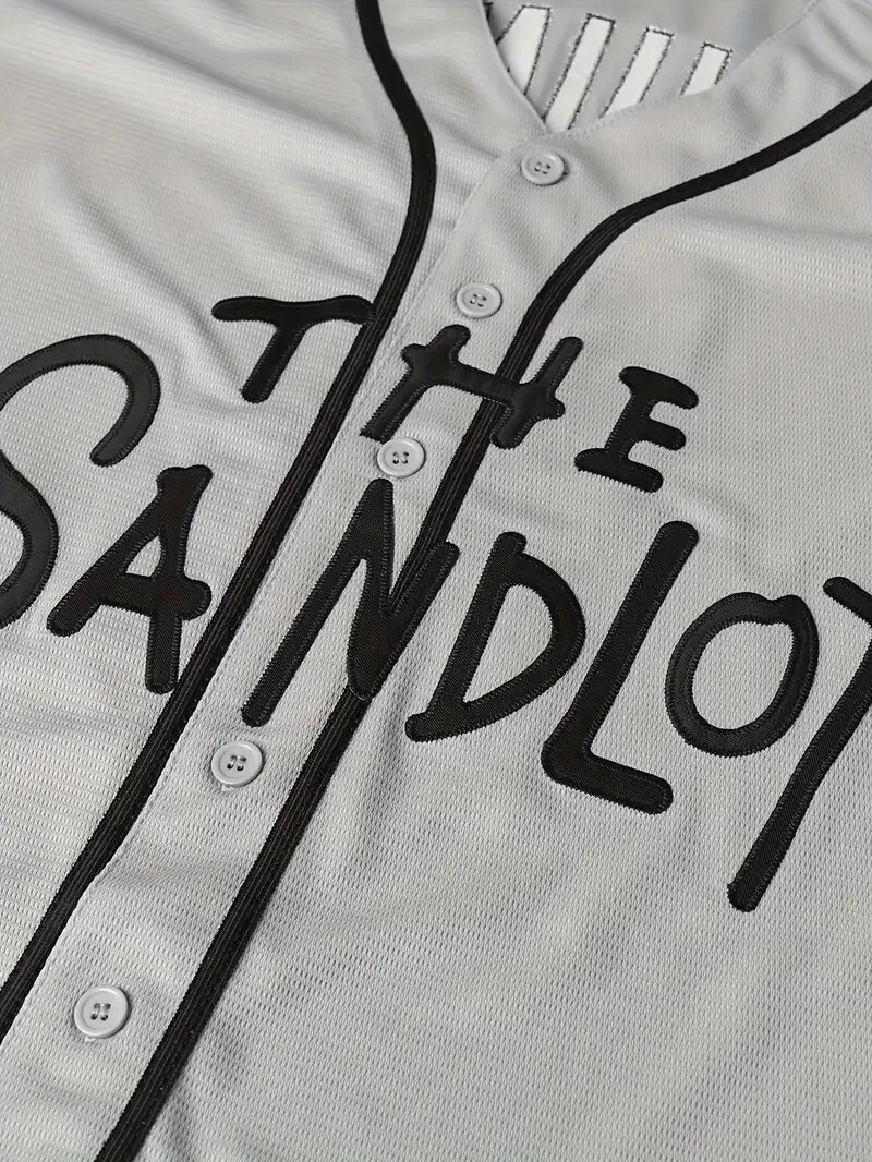 Sandlot Baseball Jersey Yeah-Yeah #11 Gray Stitched