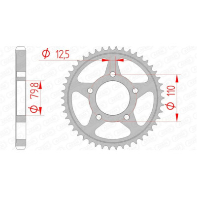 AFAM Standard Stahlritzel hinten 86600 - 530 THUNDERBIRD LEGEND SPRINT für: TIGE