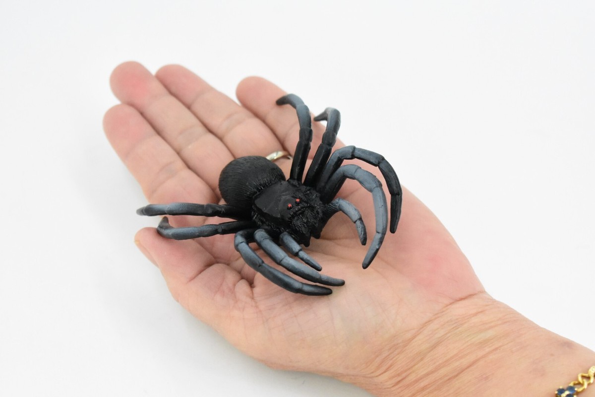 Spider, Black Tarantula, Plastic Toy Insect, Kids Gift