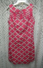 Merona Dress Size 4 Pink Pull Over Sleeveless Lined Side Zipper Casual Work