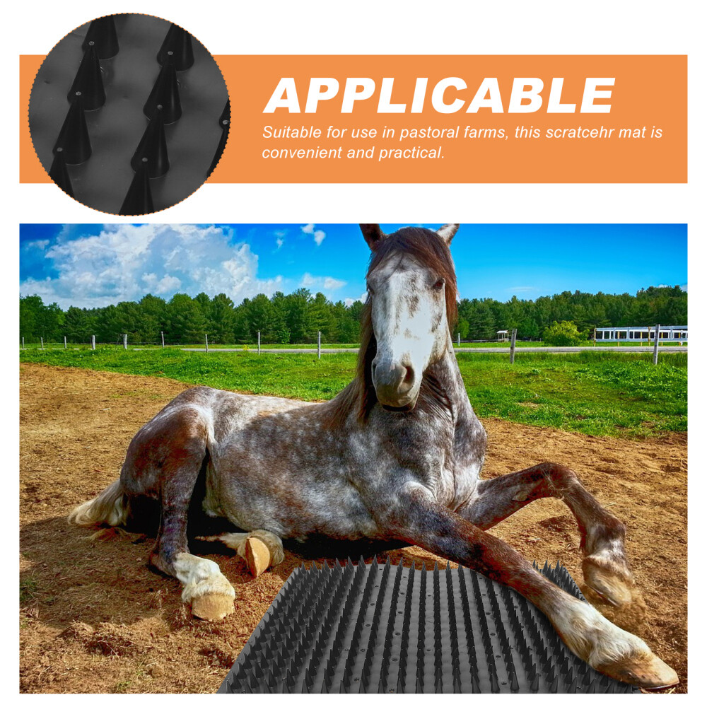 Cow Itch Scrubber Mat Cow Itch Scrubber Brush Horse Stall Mat Cattle
