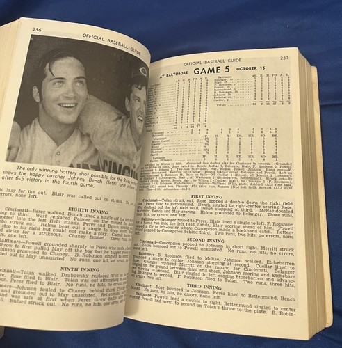 1971 The Sporting News Official MLB Baseball Guide, Bench, Killebrew, Gibson Vtg - Picture 4 of 5