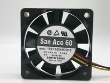 Sanyo 109P0624H7D13 DC24V 0.06A 6CM 6015 3-wire inverter fan