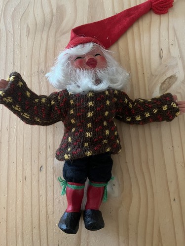 antique rubber head wire skeleton & foam elf doll - Picture 9 of 10