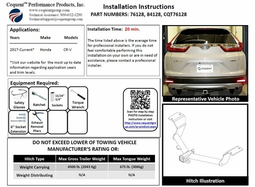 Draw-Tite Trailer Tow Hitch For 17-25 Honda CR-V Except Hybrid 2" Receiver New - Picture 5 of 8