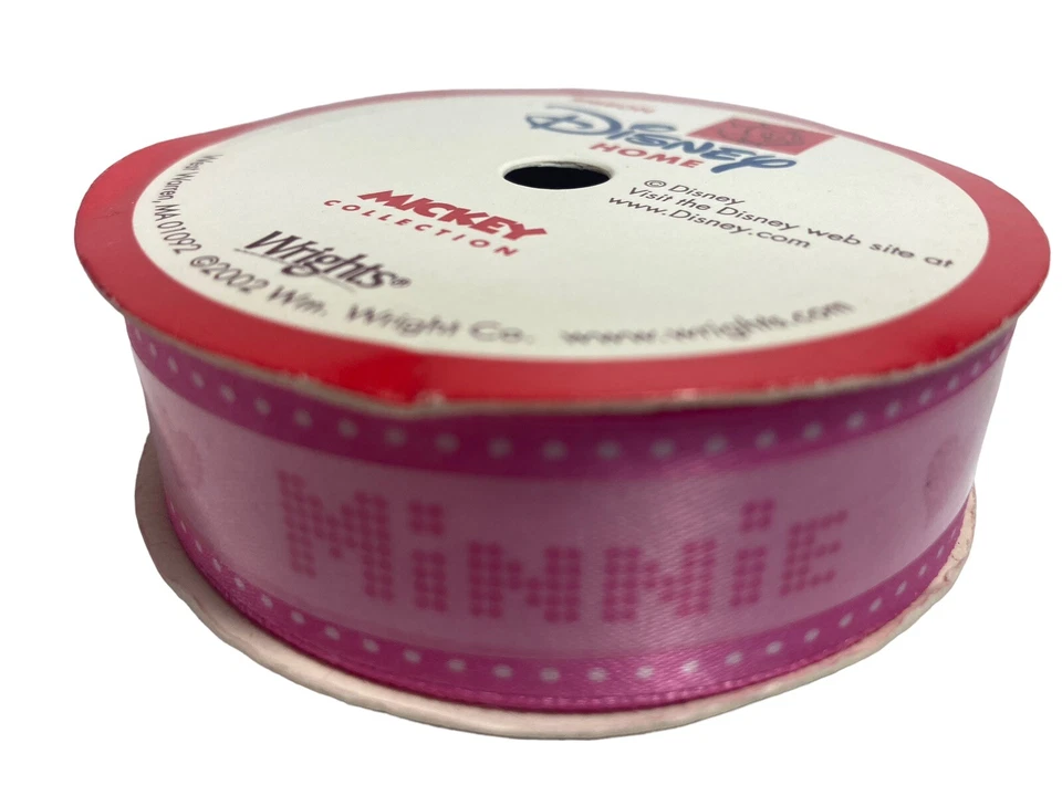 Lote de 3 carretes vintage de cinta Wrights Disney Mickey Collection Minnie & Pooh 2002 Foto 3 de 4