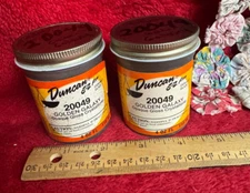 2 Vtg Discontinued Duncan Ceramic Glaze Golden Galaxy Opaque Gloss Crystaltone