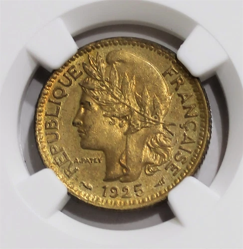 Togo - 1925a 1 Franc KM#2 in NGC MS 62