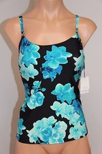 NWT Calvin Klein Swimsuit Bikini Tankini Top Sz XS UPF 50  tif
