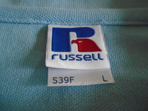 NEW RUSSELL LADIES POLO SHIRTS PK OF 2 -SIZE- L- COLOUR -SKY-(STOCK CLEARANCE ) - Picture 4 of 4