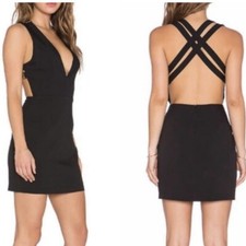 NWT $169 NBD “Break The Rules” Little Black Dress Mini Dress Club Date Night M