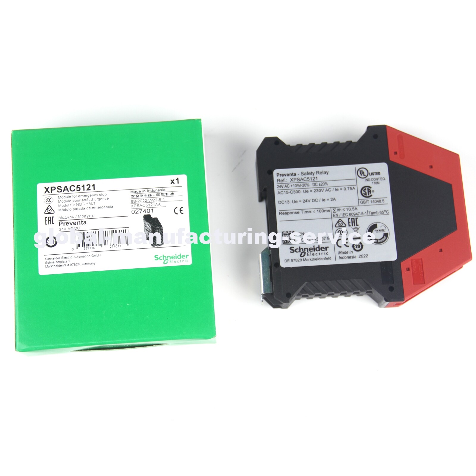 New In Box SCHNEIDER Telemecanique XPSAC5121 Emergency Stop Module