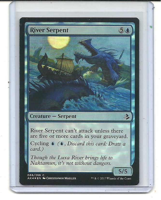 River Serpent - Foil - Amonkhet - Magic the Gathering
